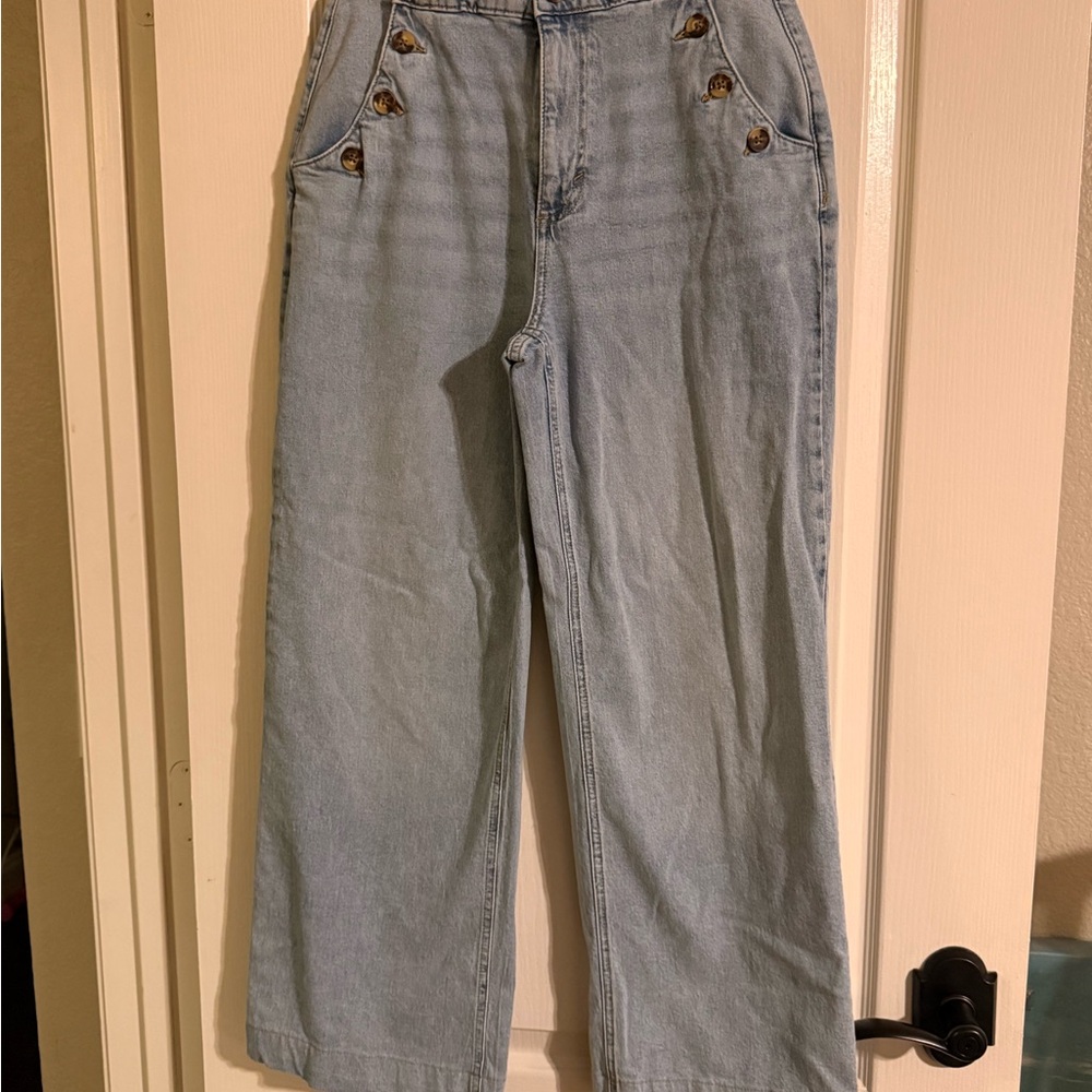 Sailor style wide leg Women's Jeans